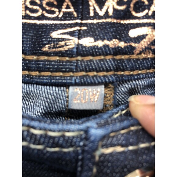 Seven7 Classic Melissa McCarthy Denim Jeans Size 20W Boot Cut Dark Wash - Picture 5 of 16